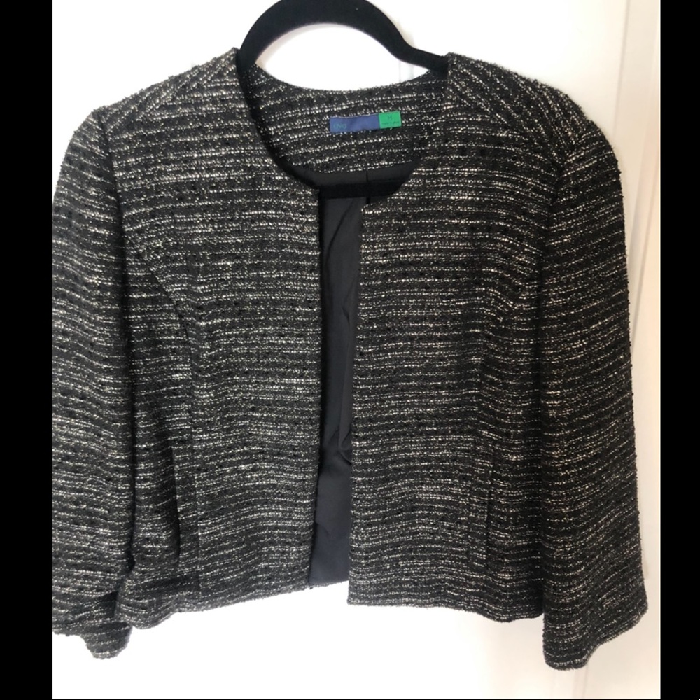 Ava Metallic Tweed Jacket